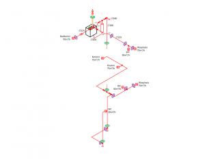 Voorbeeld ventilatieplan isometrisch